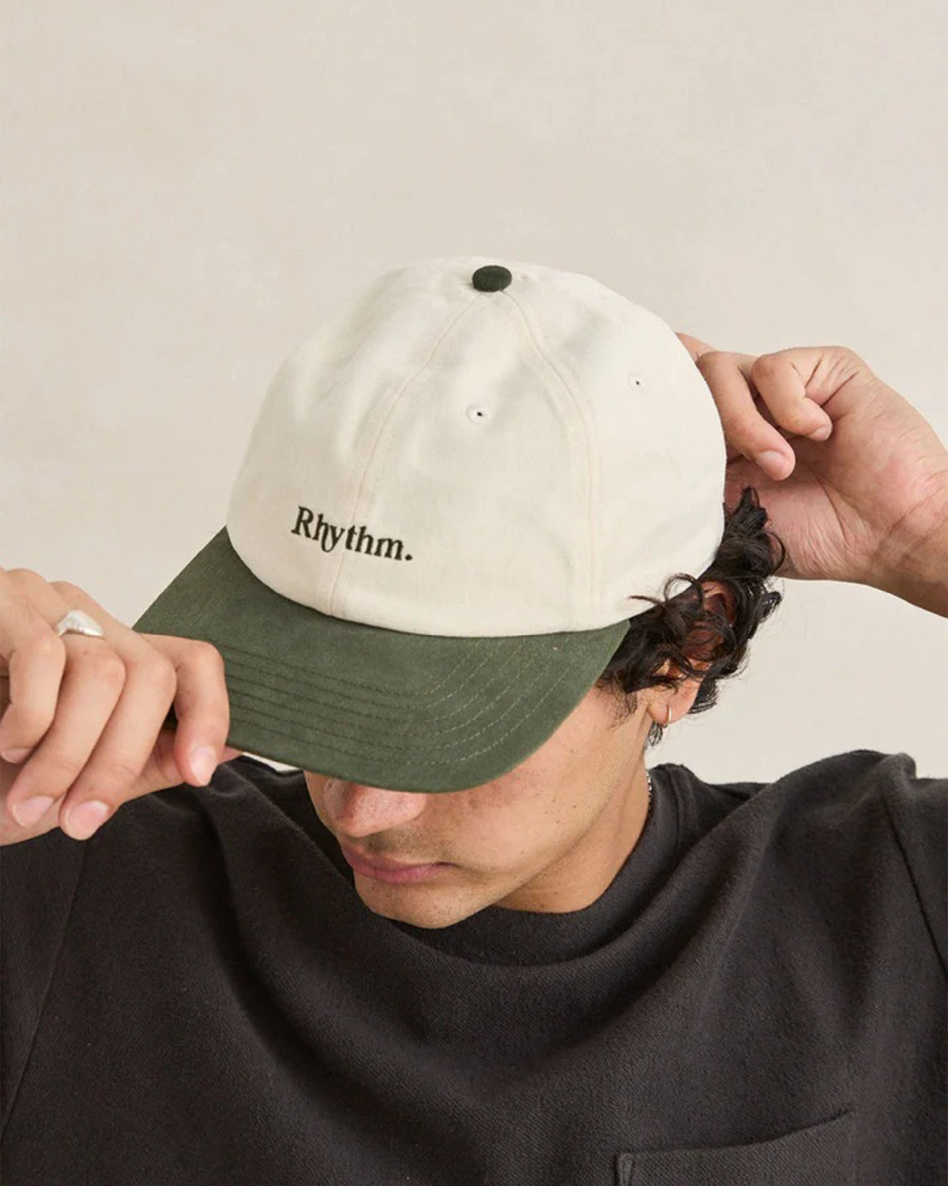 Rhythm Essential Brushed Twill Cap - Stone