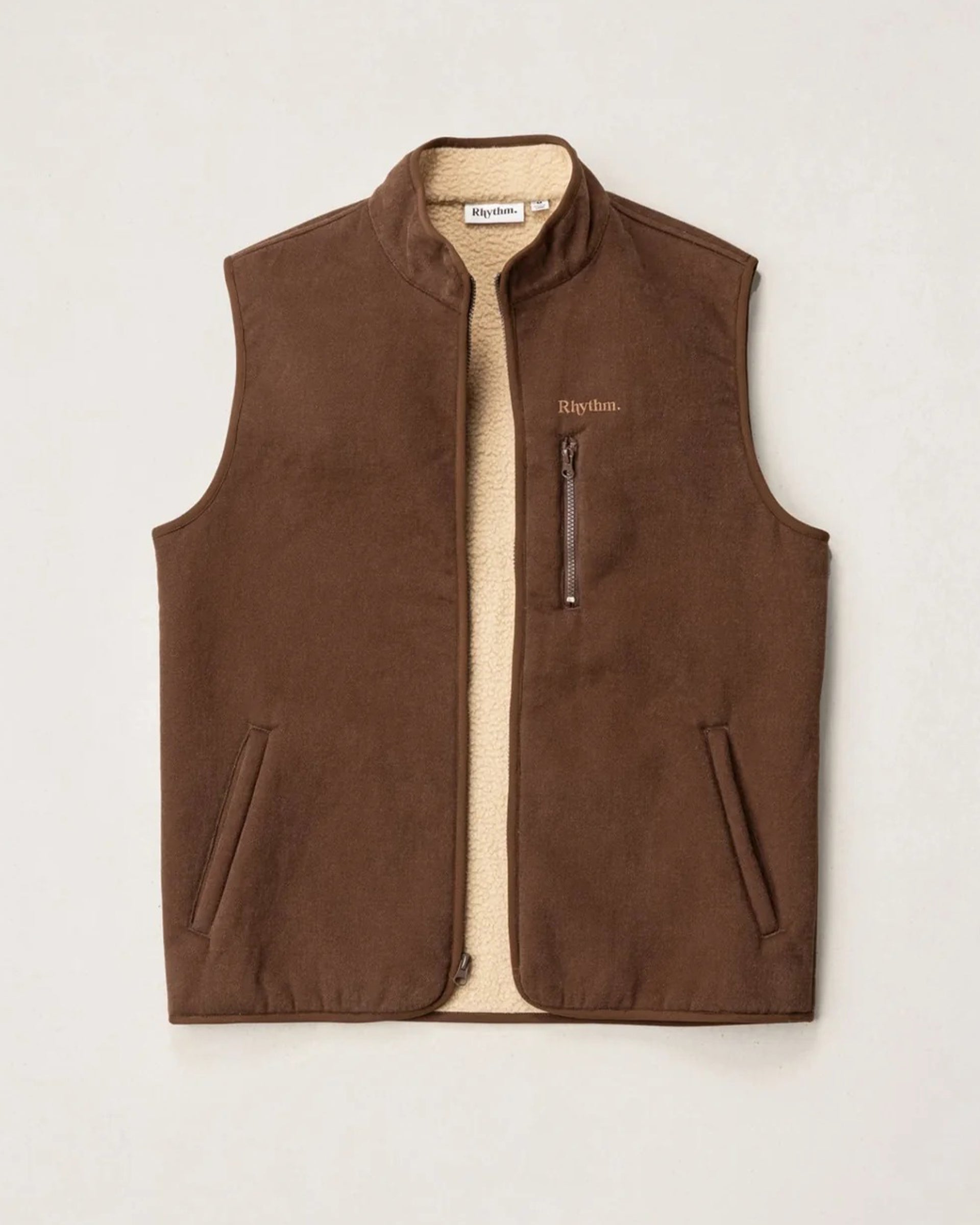 Rhythm Essential Canvas Vest - Tobacco