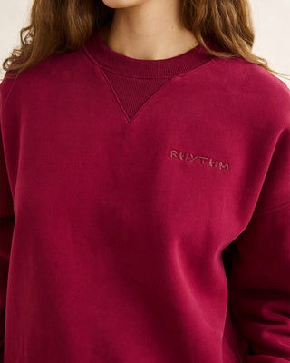 Rhythm Women's Everyday Crewneck Fleece - Plum