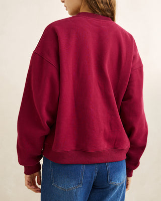 Rhythm Women's Everyday Crewneck Fleece - Plum
