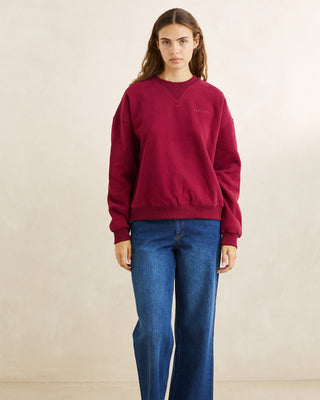 Rhythm Women's Everyday Crewneck Fleece - Plum