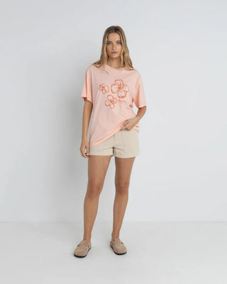 Rhythm Women's Fatigue Corduroy Short - Ecru