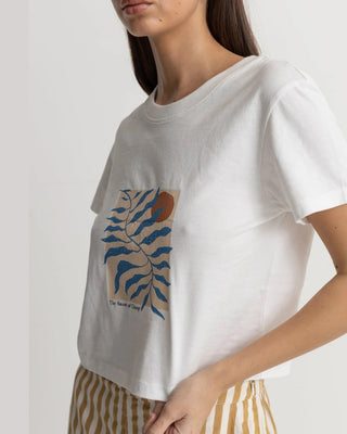 Rhythm Women's Fern Vintage Crop Crew T-Shirt