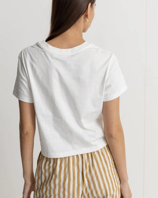 Rhythm Women's Fern Vintage Crop Crew T-Shirt