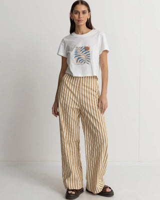 Rhythm Women's Fern Vintage Crop Crew T-Shirt
