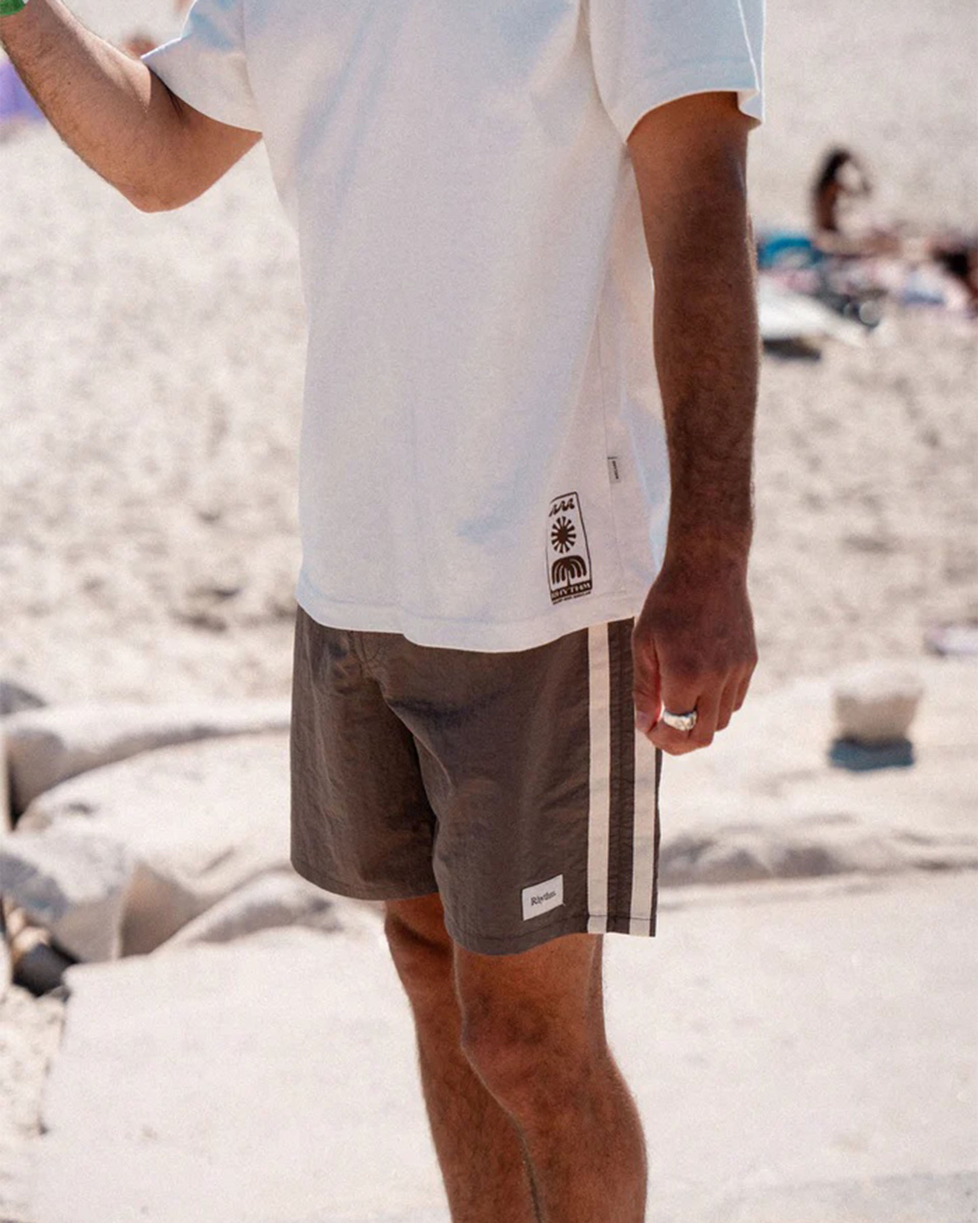 Rhythm Flagship Vintage Short Sleeve T-Shirt - Ecru