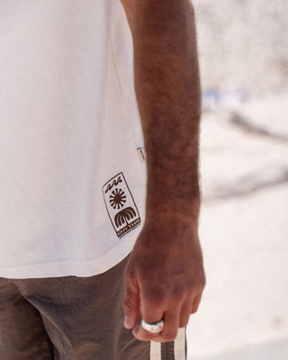 Rhythm Flagship Vintage Short Sleeve T-Shirt - Ecru