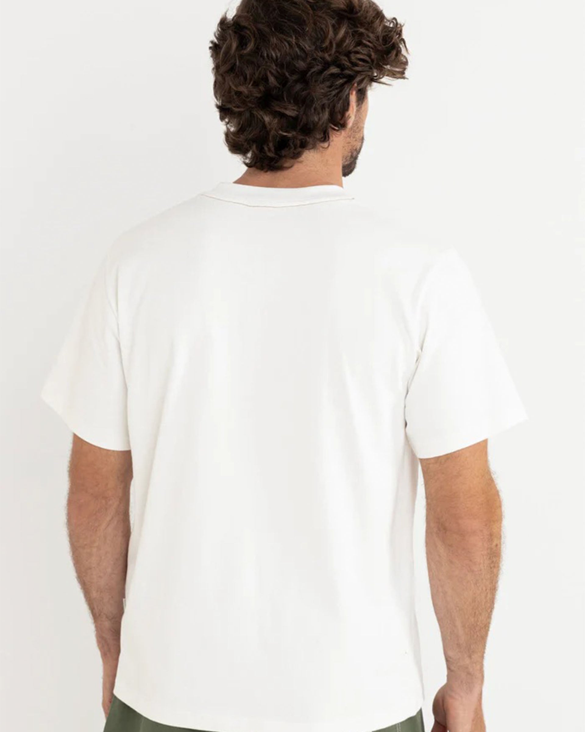 Rhythm Flagship Vintage Short Sleeve T-Shirt - Ecru