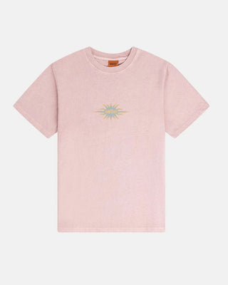 Rhythm Flame Printed Vintage Short Sleeve T-Shirt - Mauve