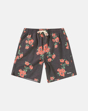 Rhythm Floral Beach Short - Vintage Black