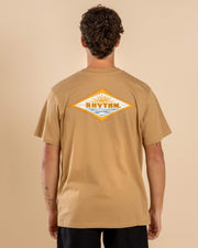 Rhythm Frame Short Sleeve T-Shirt- Macadamia
