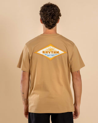 Rhythm Frame Short Sleeve T-Shirt- Macadamia