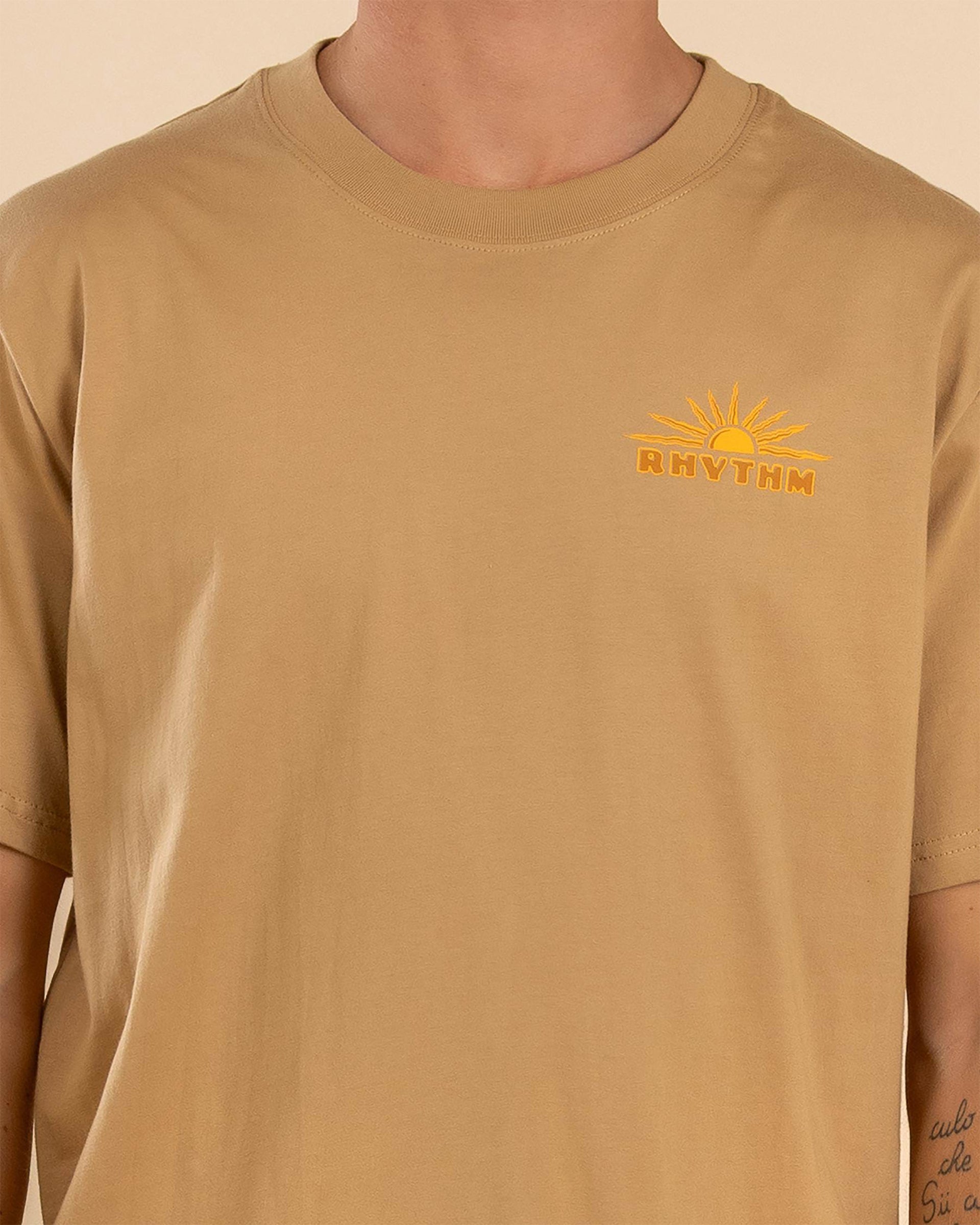 Rhythm Frame Short Sleeve T-Shirt- Macadamia