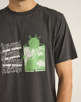 Rhythm Fuzz Vintage Short Sleeve T-Shirt - Vintage Black