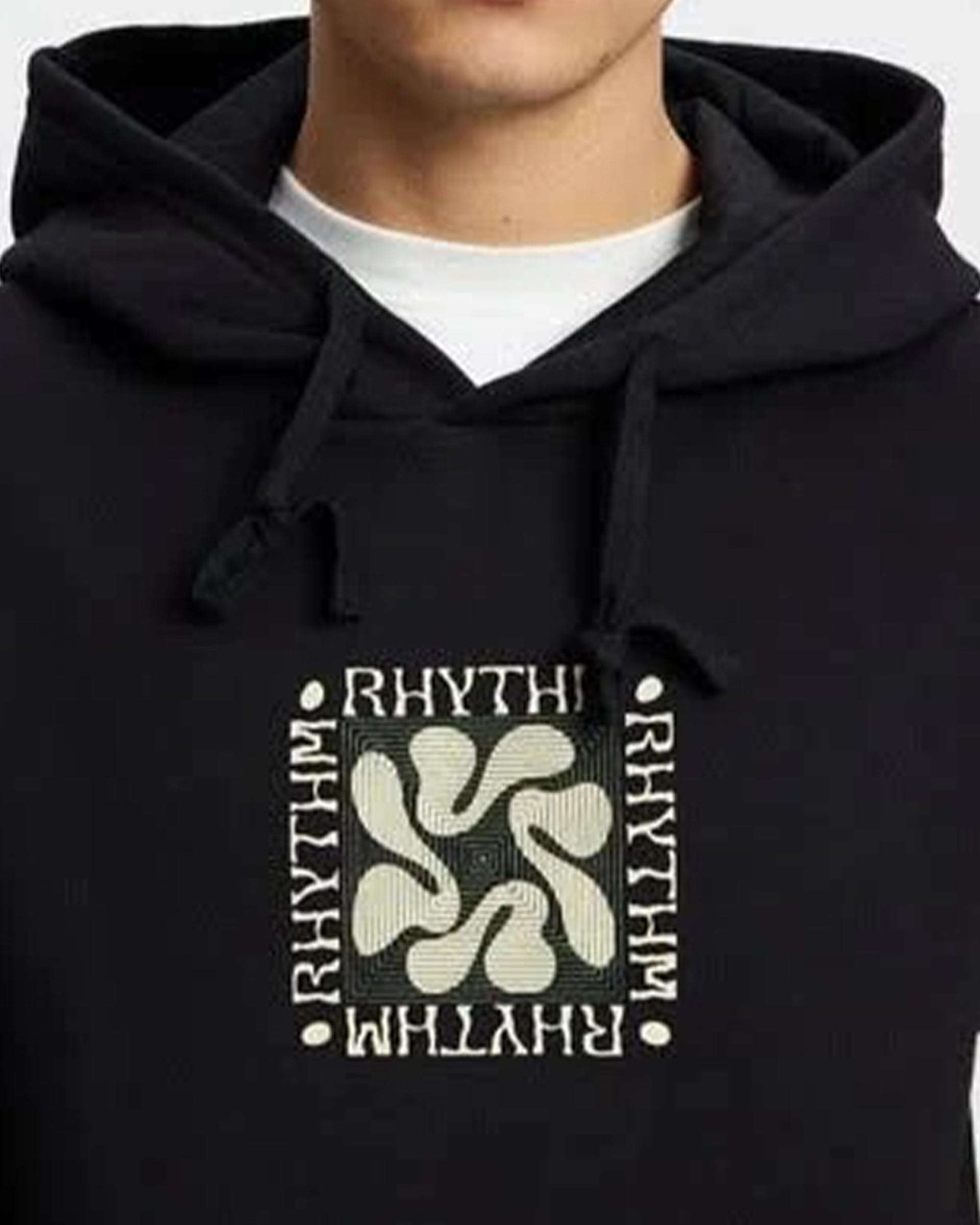 Rhythm Grange Fleece Hoodie - Black