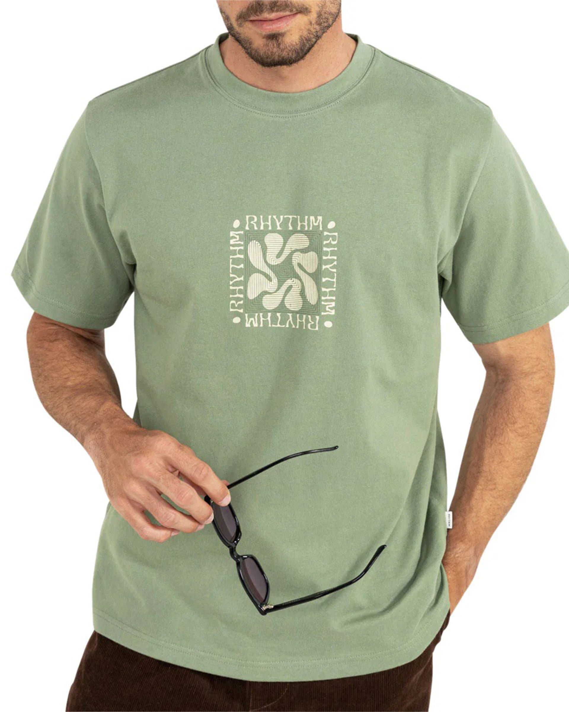 Rhythm Grange Vintage Short Sleeve T-Shirt - Sage
