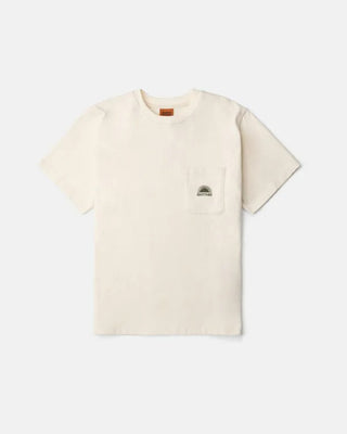 Heavy Vintage Pocket Emblem S/S T-Shirt - Natural