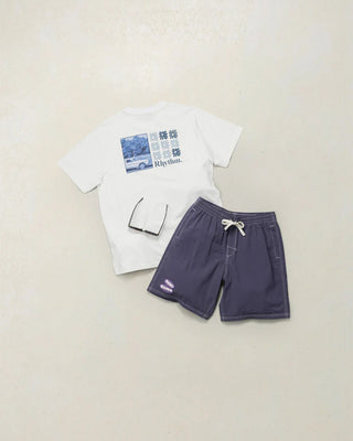 Rhythm High Beaming Vintage Short Sleeve T-Shirt - Off White