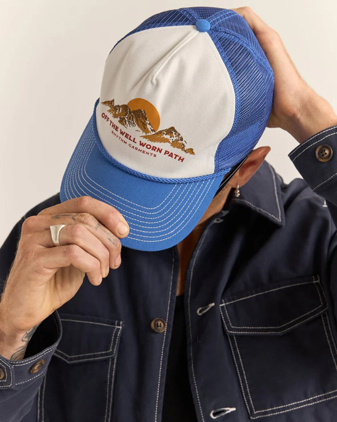 Rhythm Hills Trucker Cap - Vintage Blue