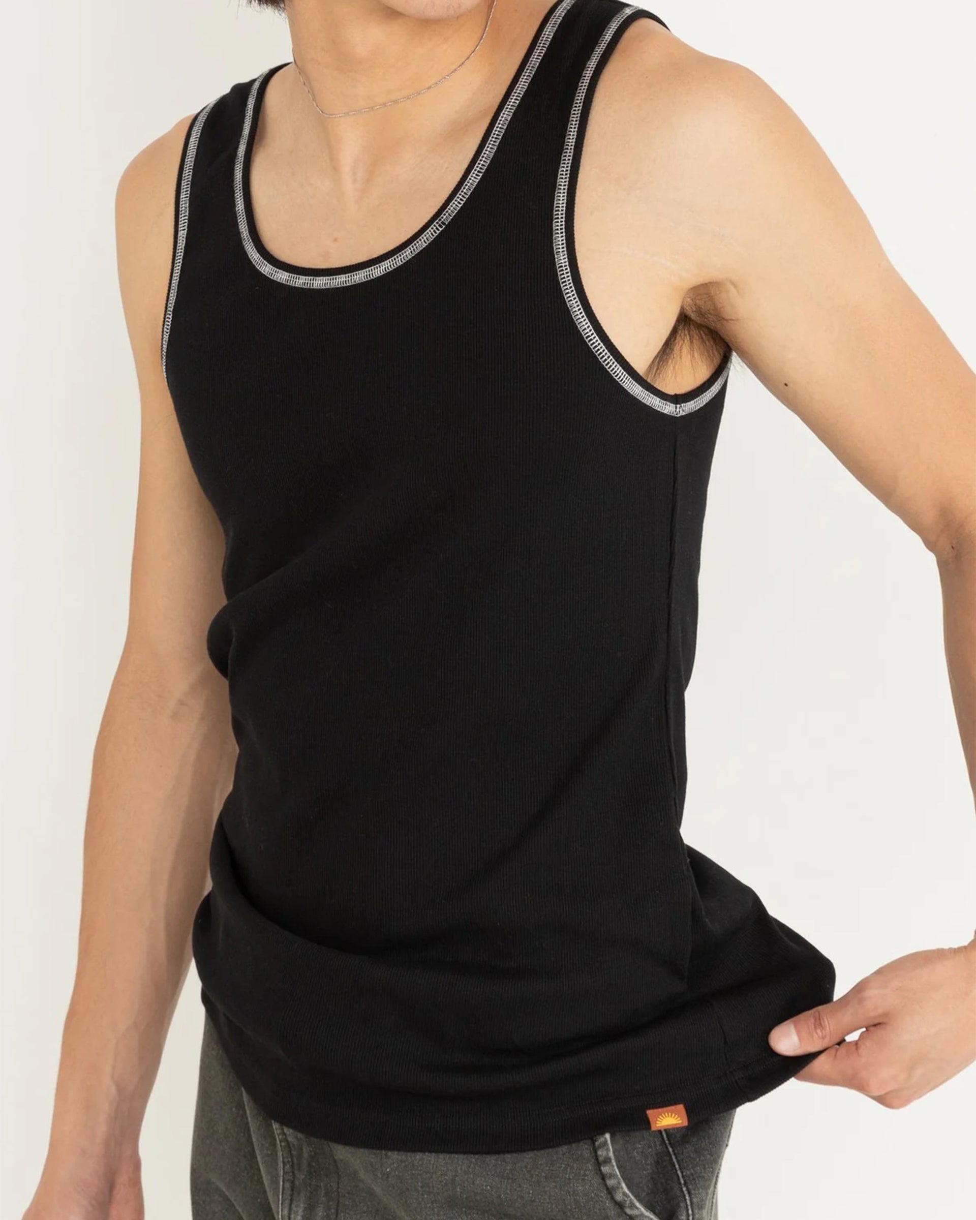 Rhythm Kickback Singlet - Black