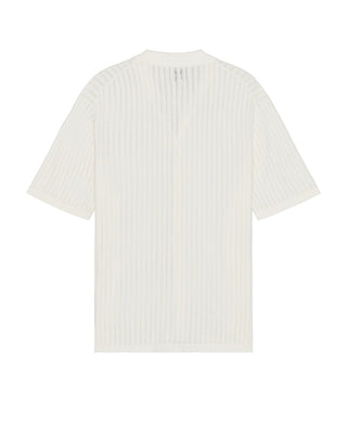 Rhythm Knit Button Down Polo - Natural