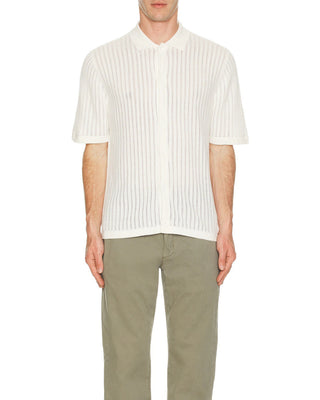 Rhythm Knit Button Down Polo - Natural