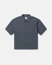 Rhythm Leads Relaxed Check Short Sleeve Shirt - Blue Sea