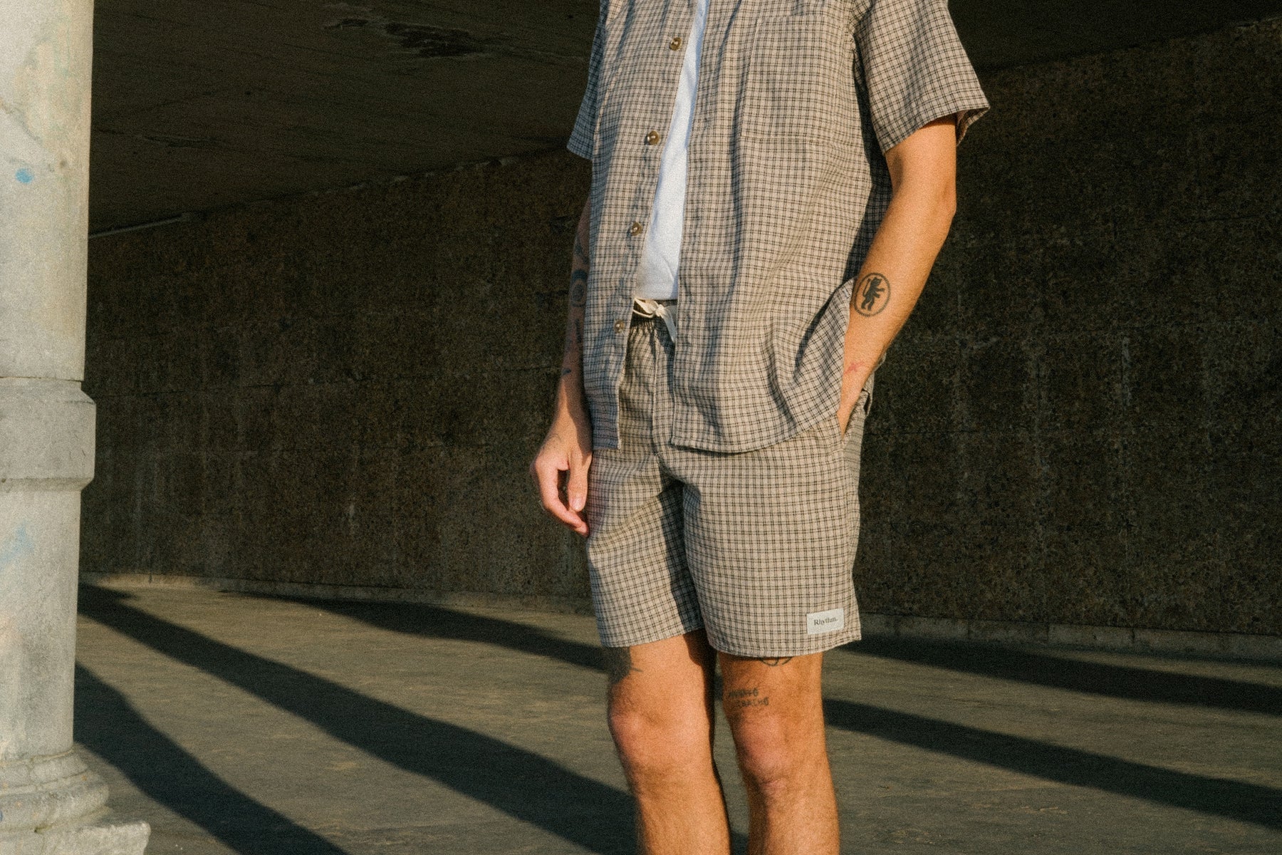 Rhythm Men's Linen Check Jam