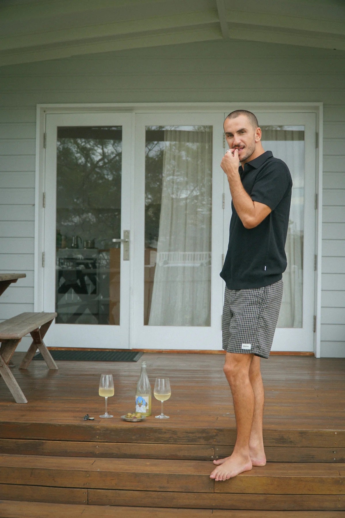 Rhythm Men's Linen Check Jam