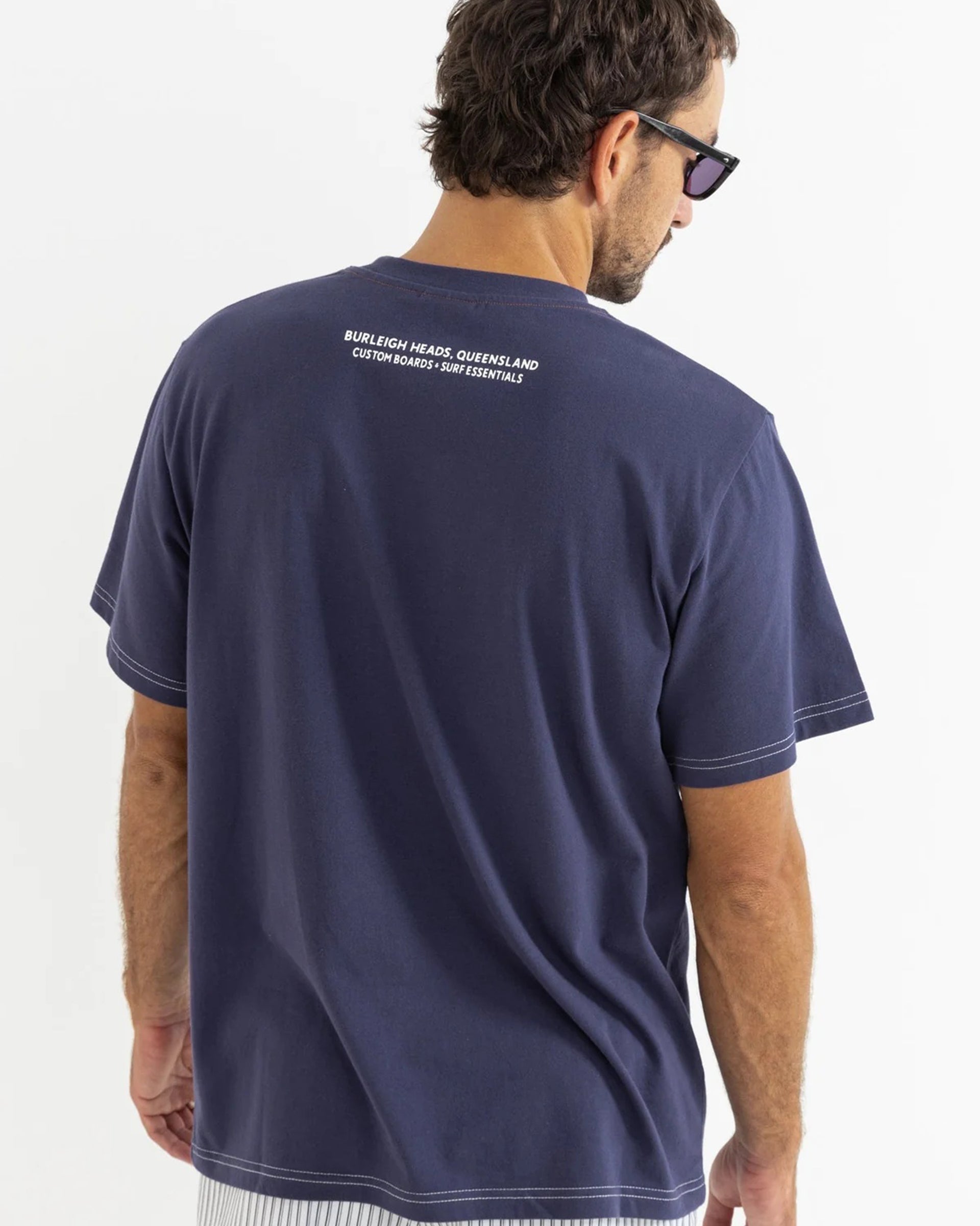 Rhythm Mechanics Vintage Short Sleeve T-Shirt - Indigo