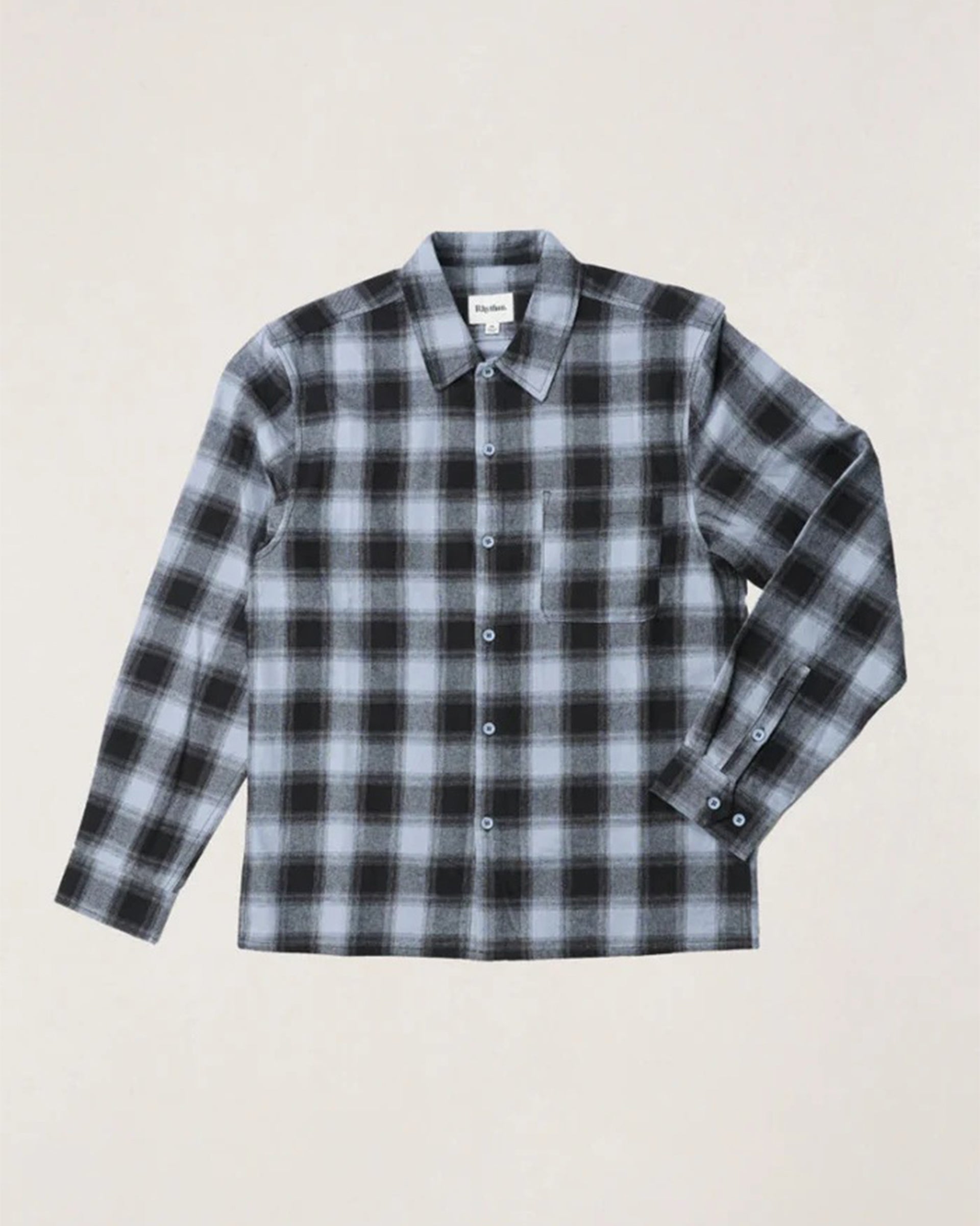 Rhythm Merge Long Sleeve Overshirt - Mineral Blue