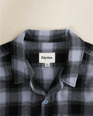 Rhythm Merge Long Sleeve Overshirt - Mineral Blue