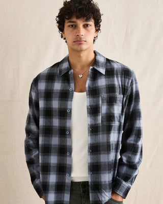 Rhythm Merge Long Sleeve Overshirt - Mineral Blue