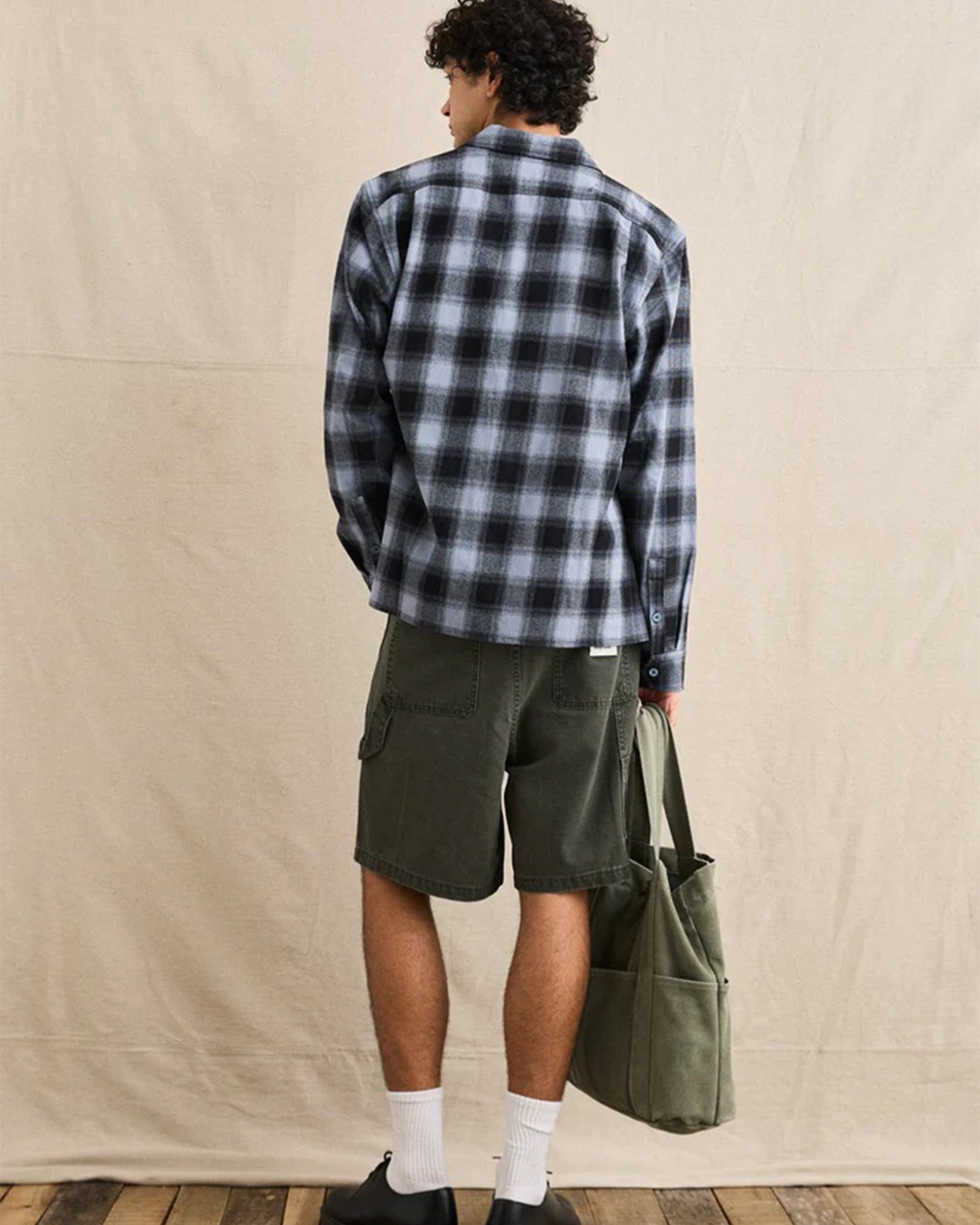 Rhythm Merge Long Sleeve Overshirt - Mineral Blue