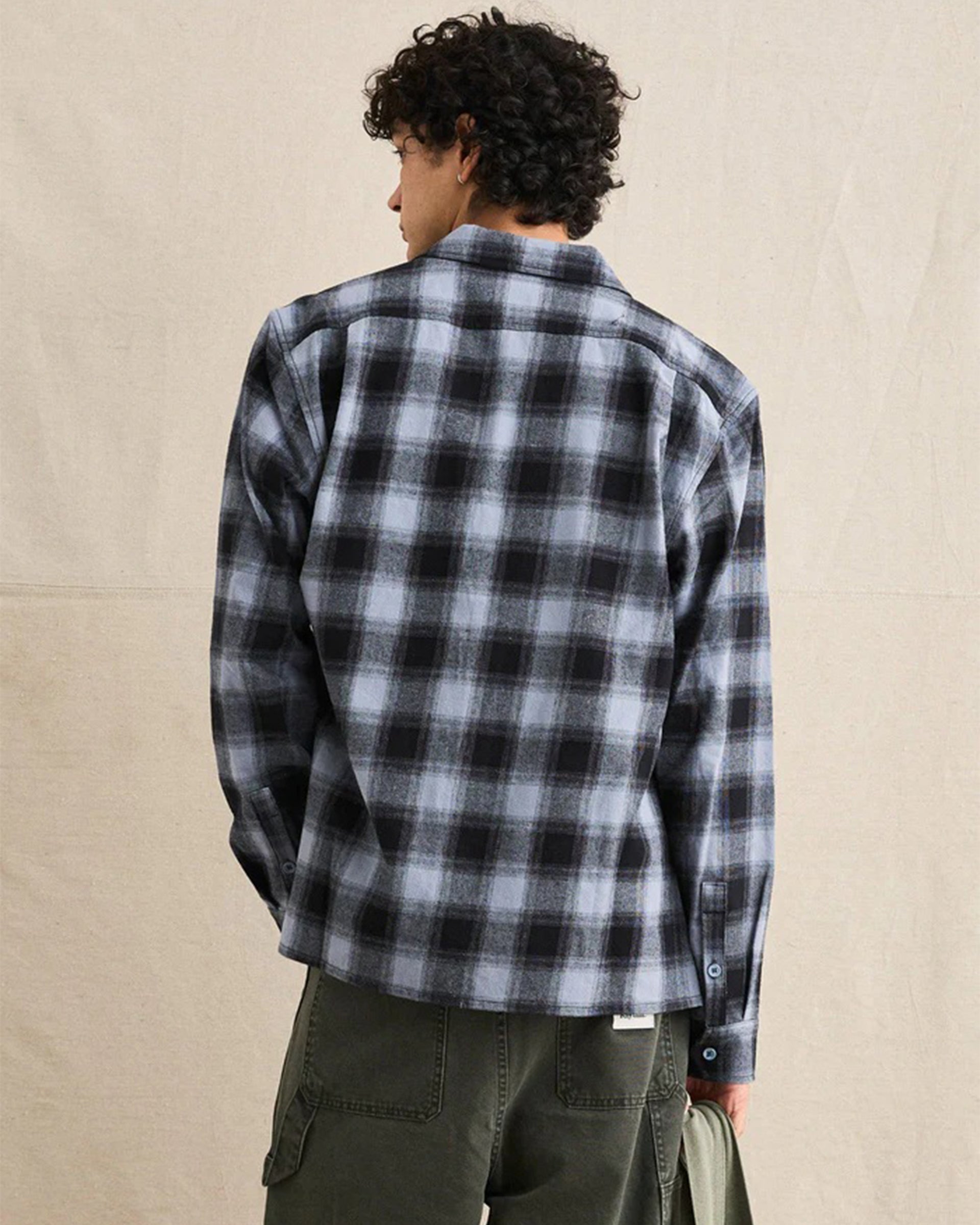 Rhythm Merge Long Sleeve Overshirt - Mineral Blue