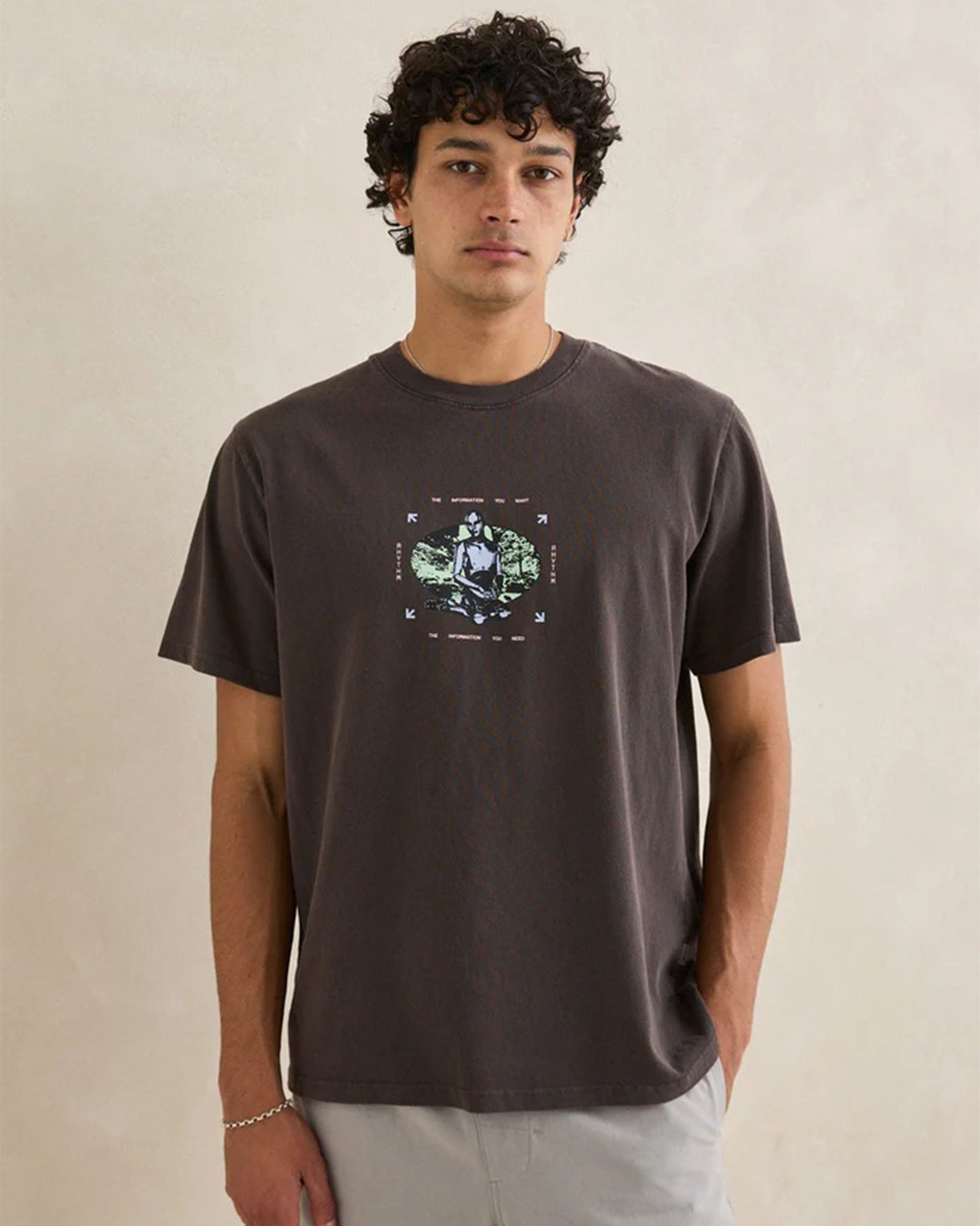 Rhythm Nature Bot Vintage Short Sleeve T-Shirt - Vintage Black