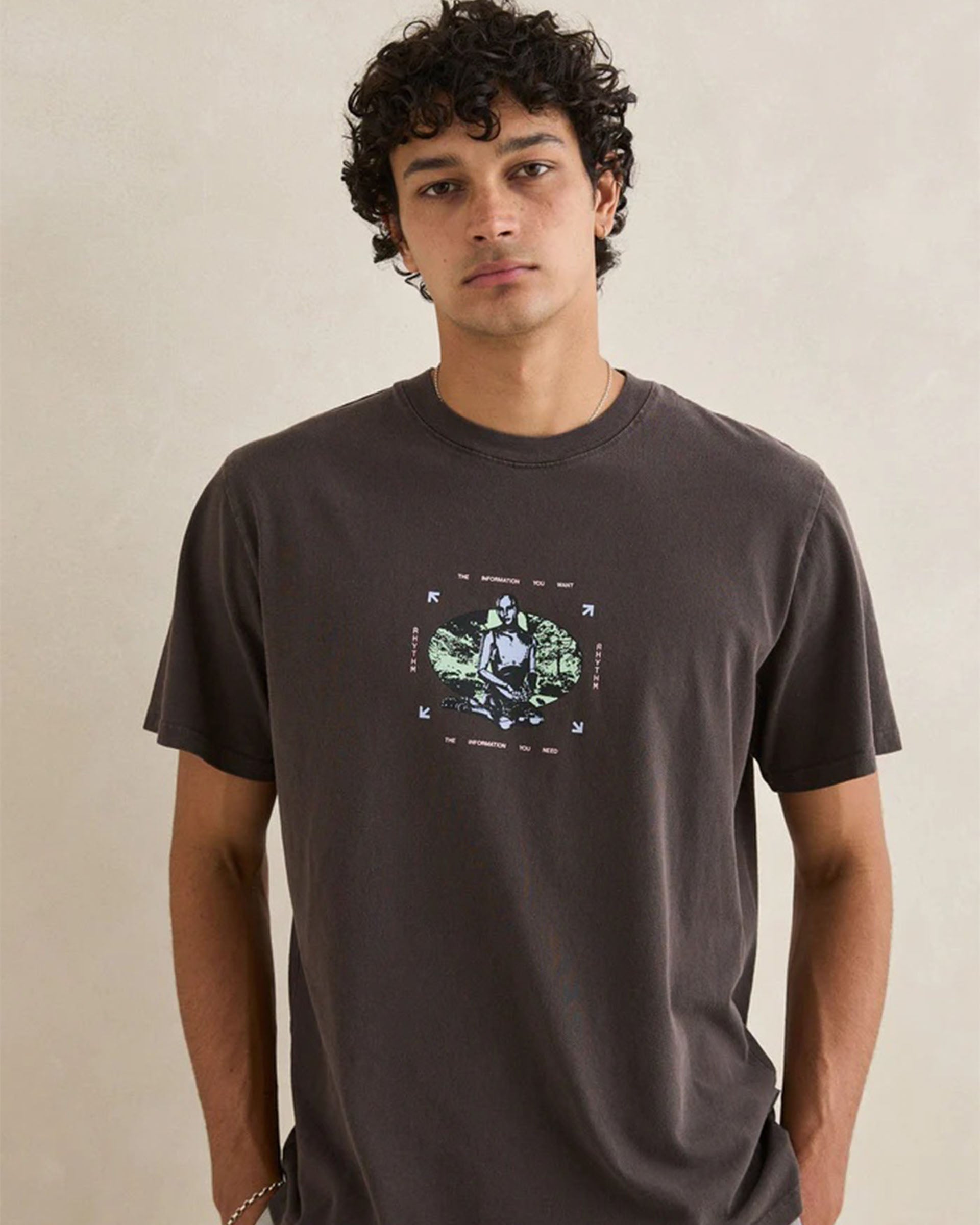 Rhythm Nature Bot Vintage Short Sleeve T-Shirt - Vintage Black