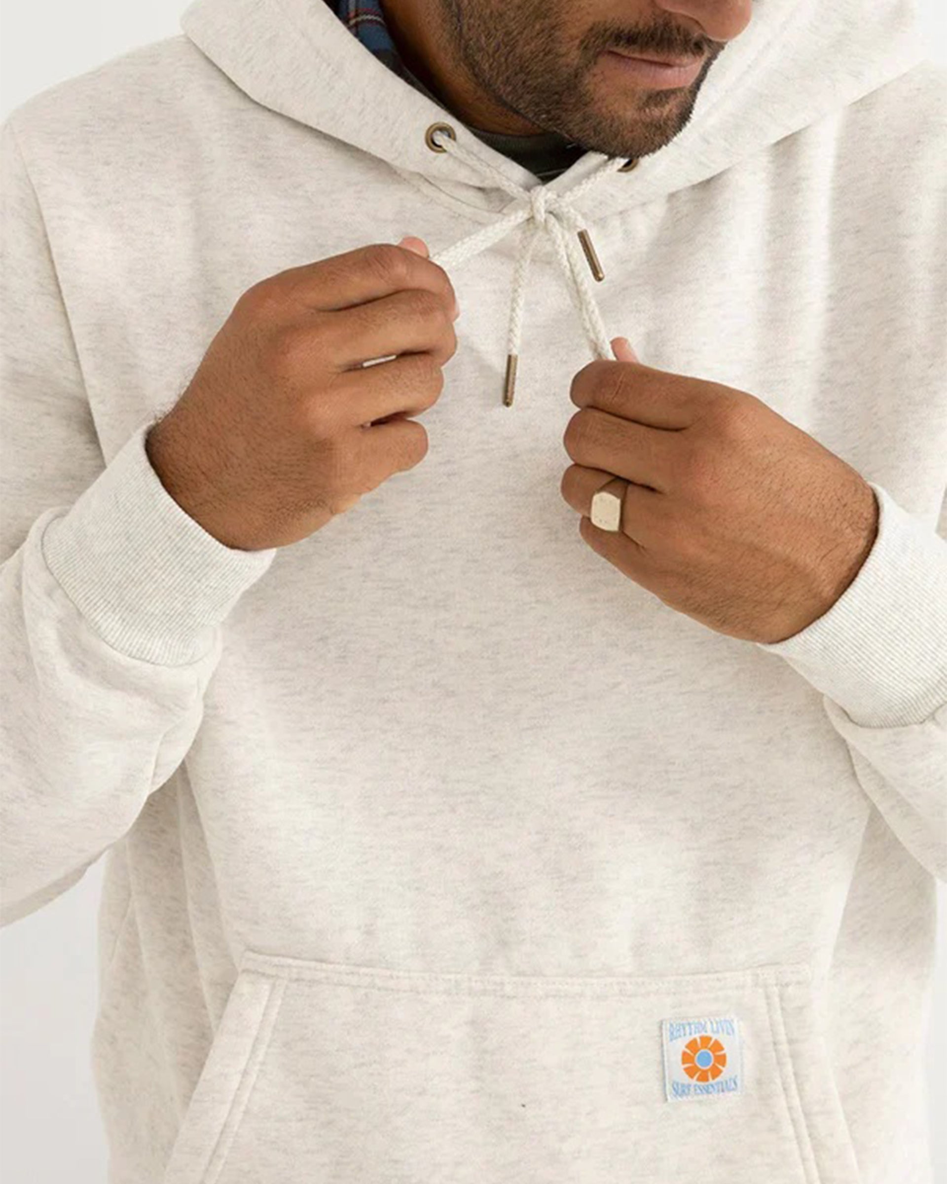 Rhythm New Realm P/O Hoodie - Ecru