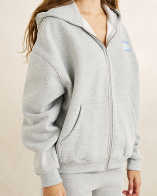 Rhythm Women's Oceanside Zip Through Fleece - Grey