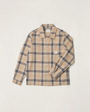 Rhythm Oscar Check Long Sleeve Shirt - Stone