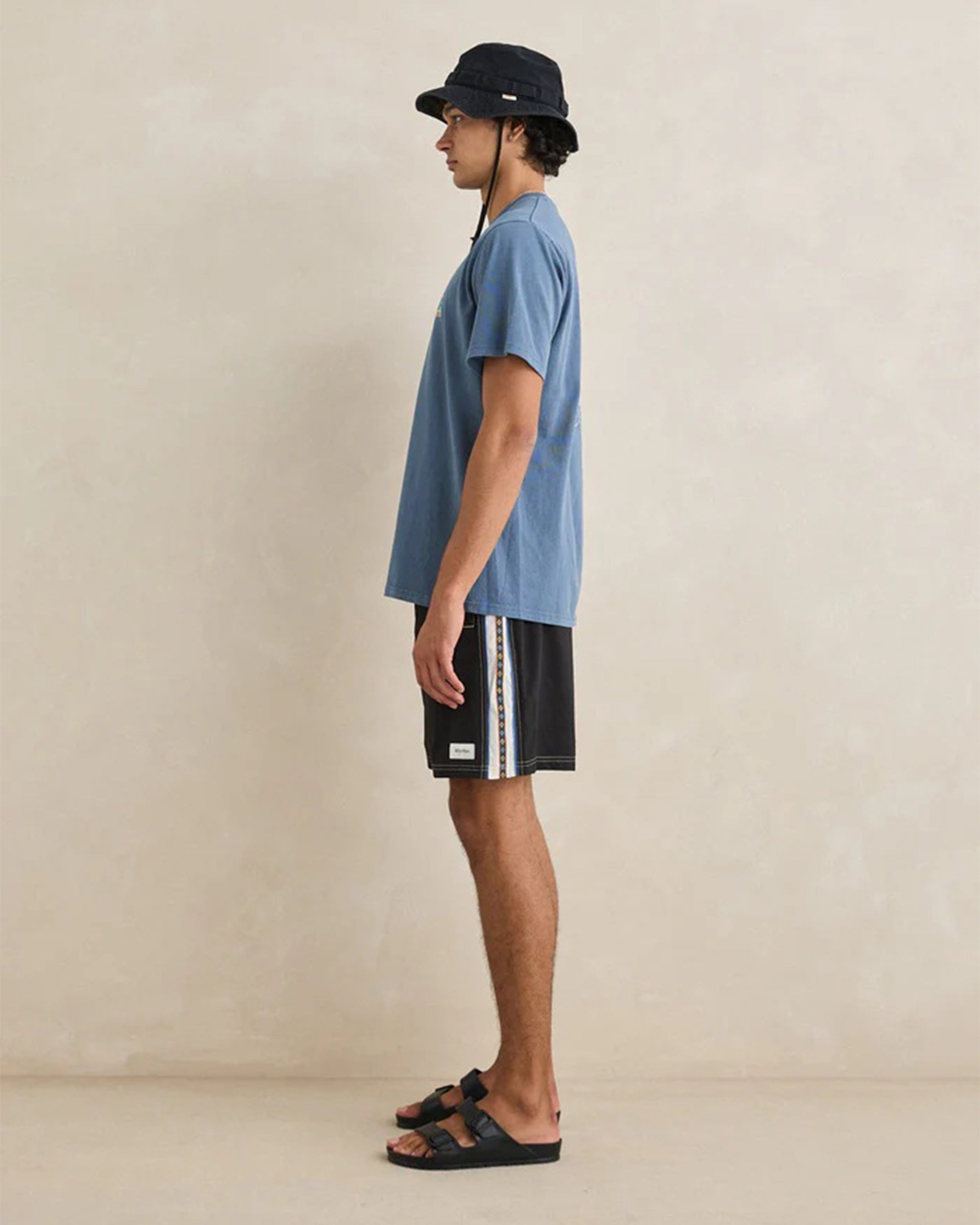 Panel Stripe Beach Short - Black – Jack's Surfboards