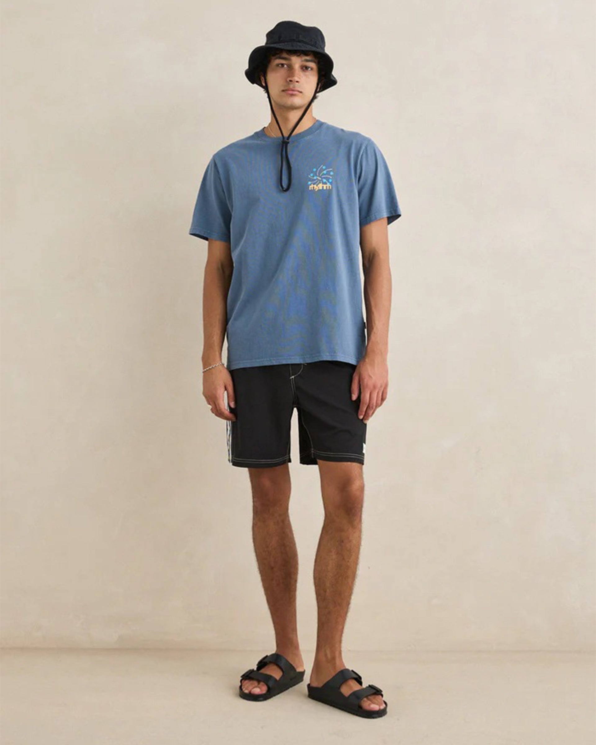 Panel Stripe Beach Short - Black – Jack's Surfboards
