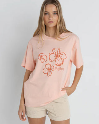 Rhythm Women's Paradise Floral Oversized Short Sleeve T-Shirt - Pink