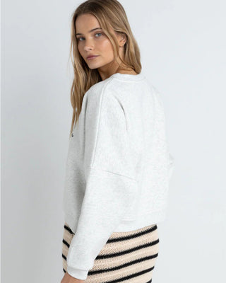 Rhythm Women's Paradise Found Crewneck Fleece - Grey Marle