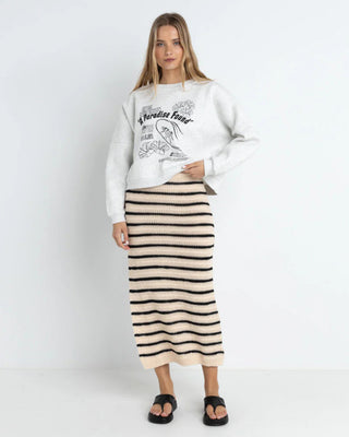 Rhythm Women's Paradise Found Crewneck Fleece - Grey Marle