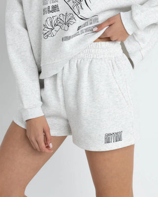 Rhythm Women's Paradise Found Fleece Shorts - Grey Marle