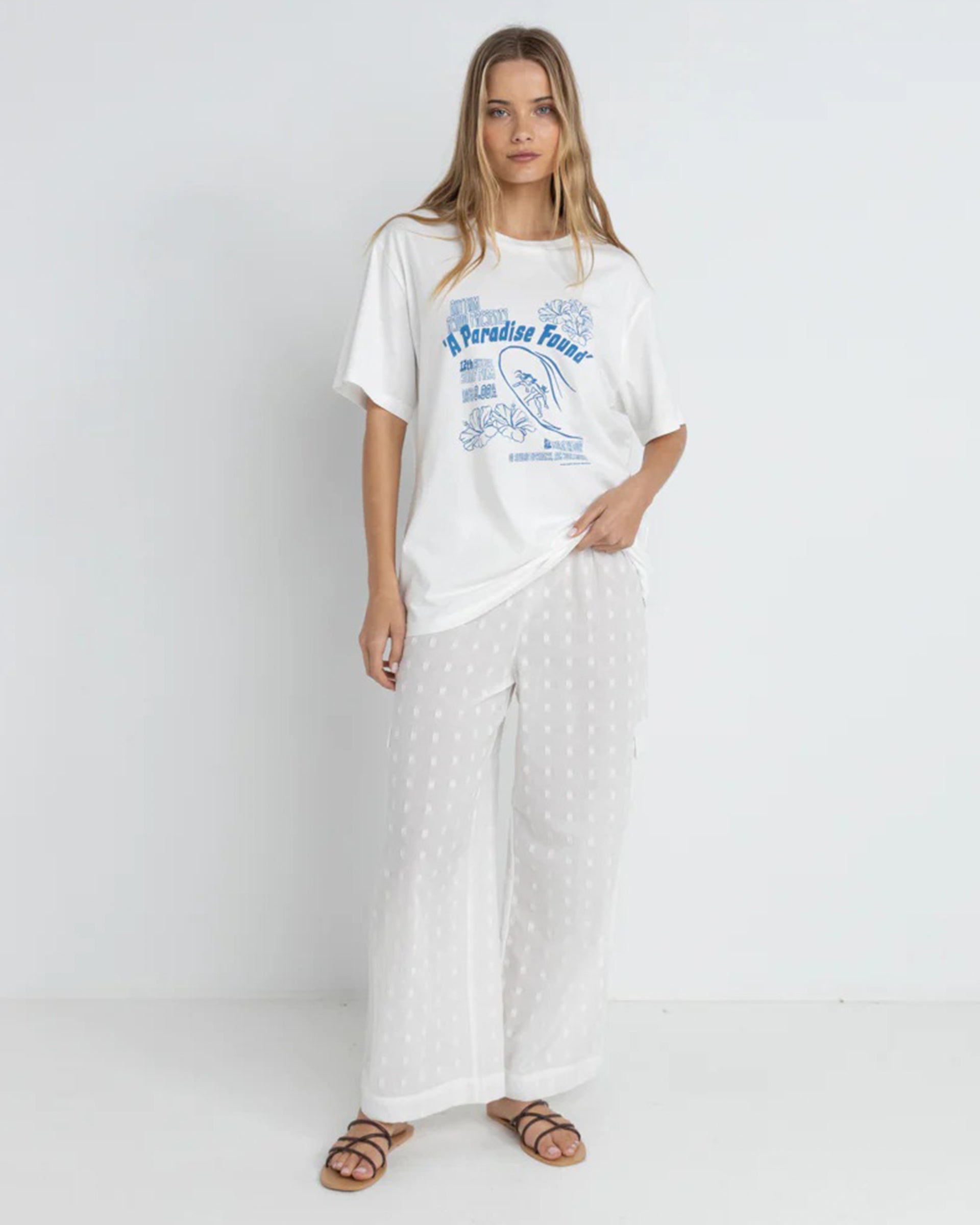 Paradise Found Oversized S/S T-Shirt - Vintage White – Jack's