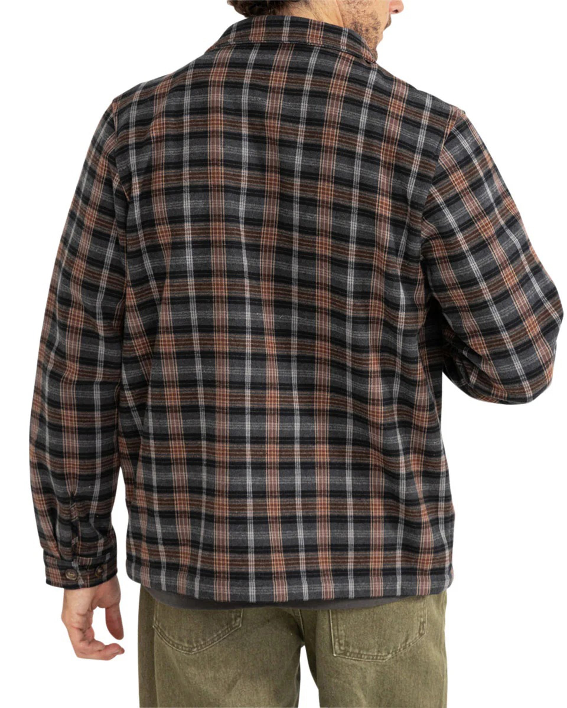 Rhythm Polar Bond Long Sleeve Flannel - Charcoal
