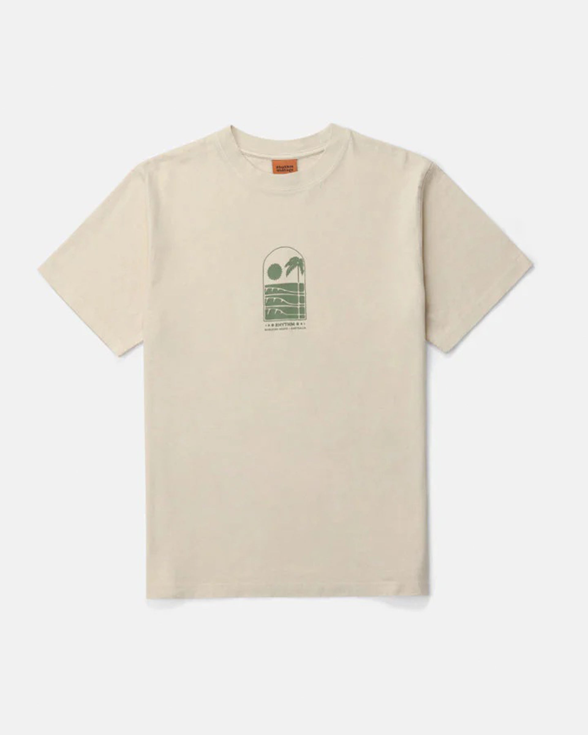 Rhythm Portal Vintage Short Sleeve T-Shirt - Natural