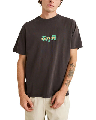 Rhythm Radio Sounds Vintage Short Sleeve T-Shirt - Black